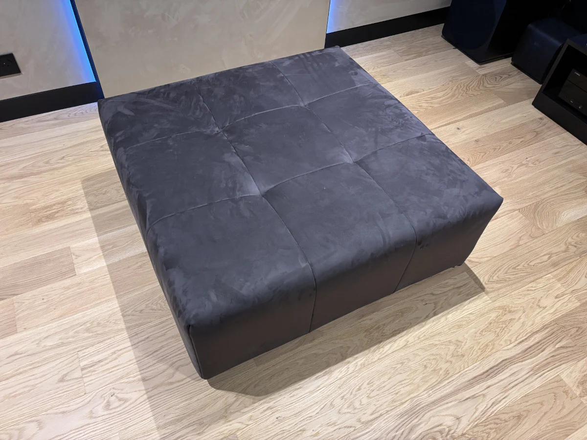 AV Concept Products - Pouf SoftPlace - Alcantara Gris de Roche - Image 2