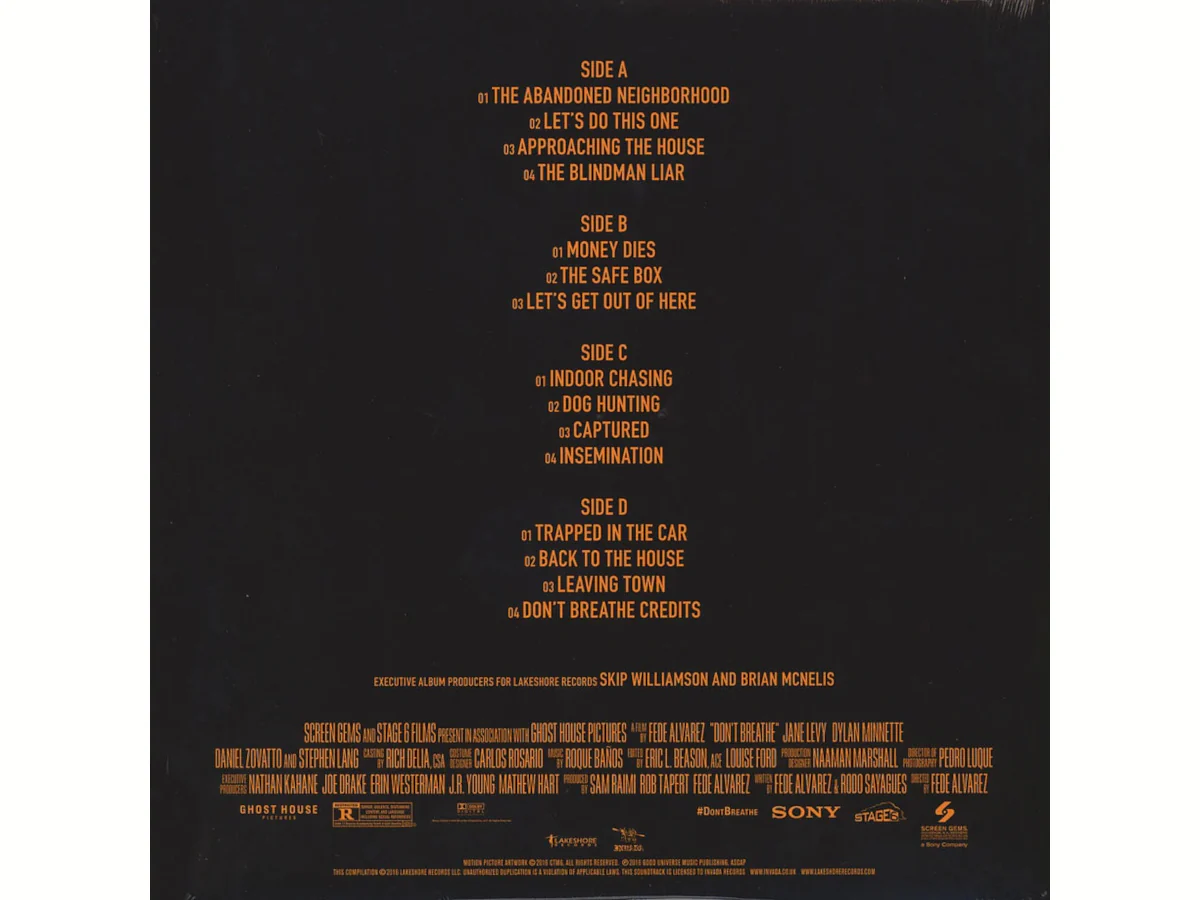 DON'T BREATHE SOUNDTRACK (ORANGE) - Image 2