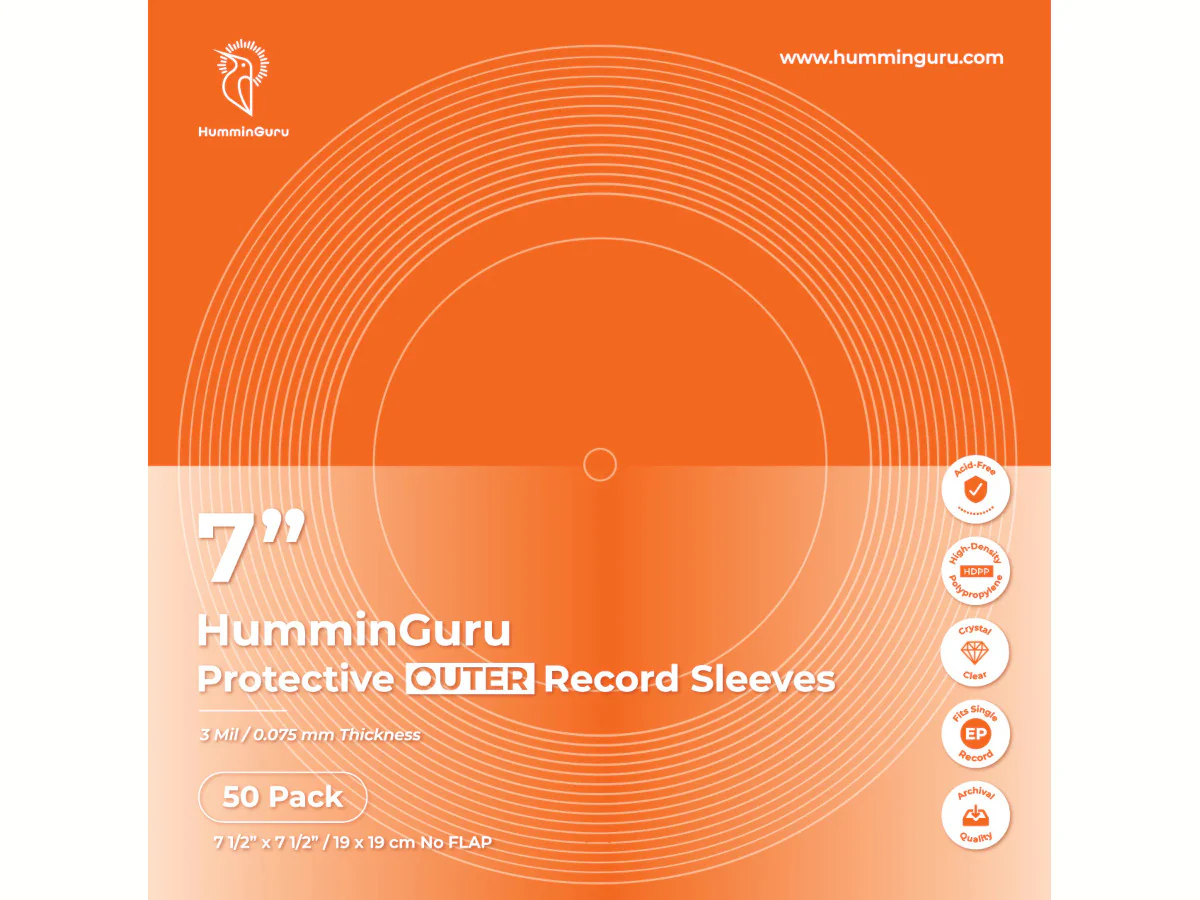 HUMMINGURU Pochettes extérieures x 50 (POUR DISQUES 7") - Image 2
