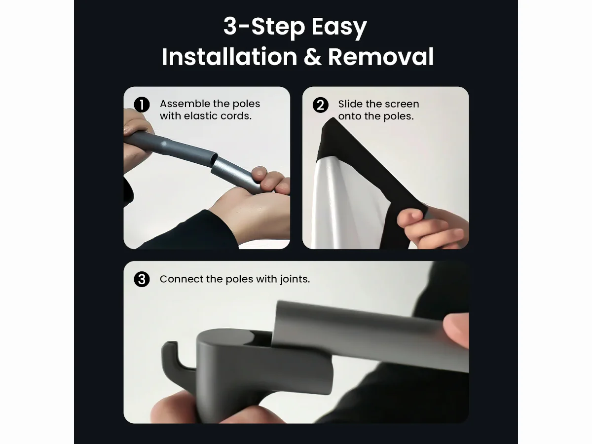 JMGO Écran portable pour projecteur 100″ - Image 3