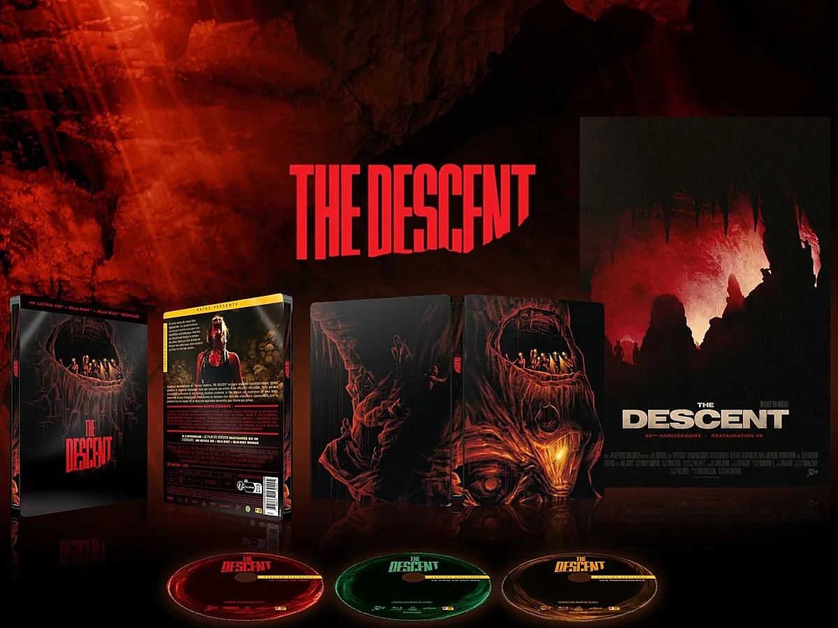 THE DESCENT (2005) - COMBO UHD 4K + BD + BD BONUS + AFFICHE - STEELBOOK - Image 2